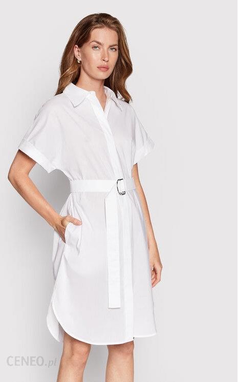 Boss Sukienka koszulowa Dashile 50468013 Biały Regular Fit