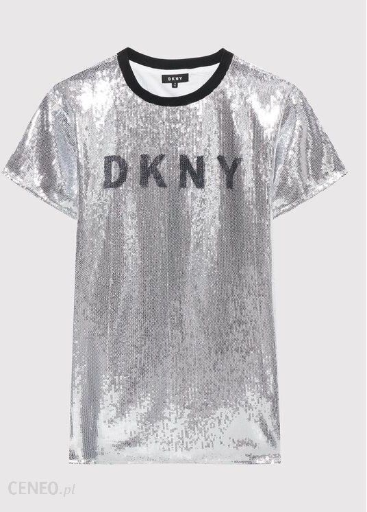DKNY Sukienka codzienna D32830 S Srebrny Regular Fit
