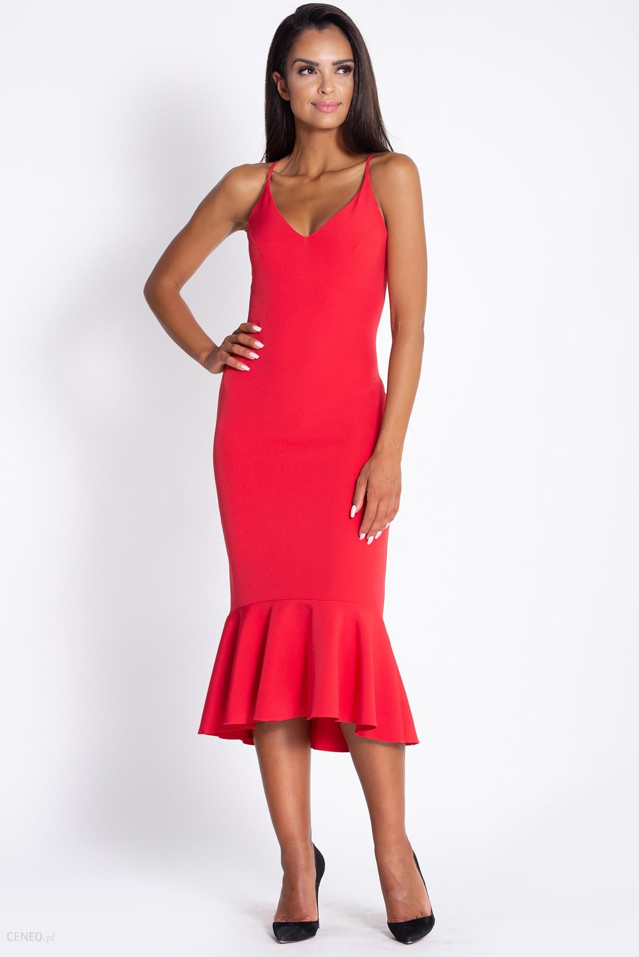 Dursi Elegancka sukienka w hiszpańskim stylu Czerwony L