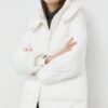 Elisabetta Franchi kurtka damska kolor biały zimowa