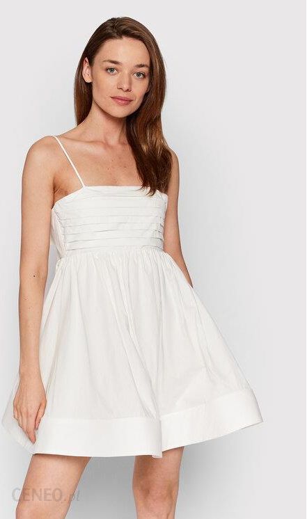 Glamorous Sukienka letnia GC0564 Biały Regular Fit
