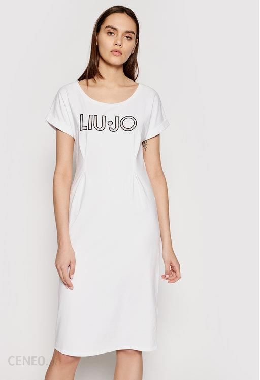 Liu Jo Sport Sukienka codzienna TA1027 J5756 Biały Regular Fit