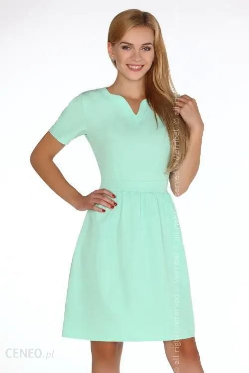 Marelna Mint sukienka (Kolor seledynowy