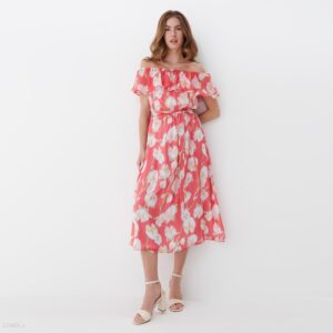 Mohito - Sukienka hiszpanka - Różowy