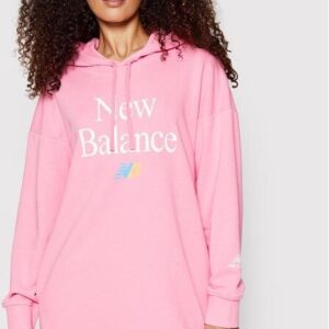 New Balance Sukienka dzianinowa Ess WD21501 Różowy Oversize