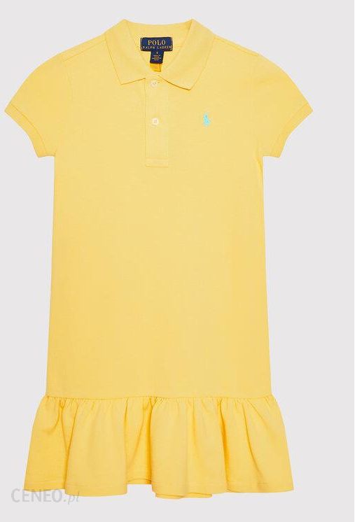 Polo Ralph Lauren Sukienka codzienna 312812021032 Żółty Regular Fit
