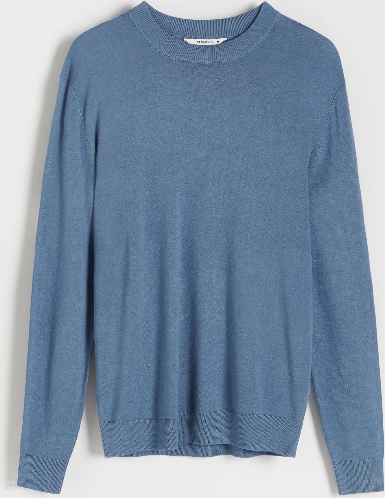Reserved - Sweter z półokrągłym dekoltem - Niebieski