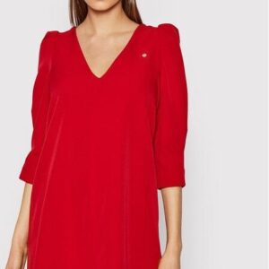 Rinascimento Sukienka codzienna CFC0106174003 Czerwony Regular Fit