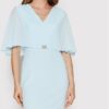 Rinascimento Sukienka koktajlowa CFC0108682003 Niebieski Regular Fit