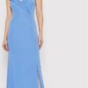 Rinascimento Sukienka wieczorowa CFC0018405002 Niebieski Regular Fit