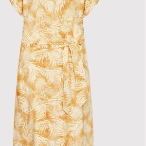 Rip Curl Sukienka koszulowa Summer Palm GDRMP9 Żółty Relaxed Fit