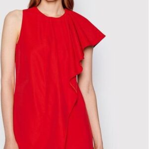 Sisley Sukienka koktajlowa 4QPL5VI46 Czerwony Regular Fit
