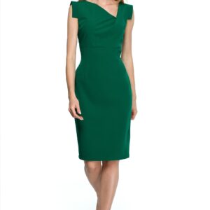 Style Ołówkowa sukienka ze zjawiskowym dekoltem Zielony XXL