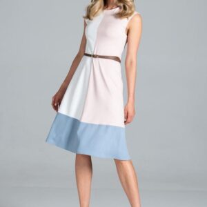 Sukienka Model M815 Ecru/Pink/Blue