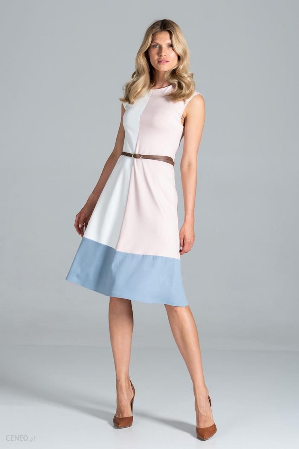 Sukienka Model M815 Ecru/Pink/Blue