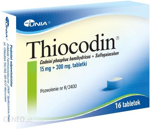 Thiocodin 15 mg + 300 mg 16 tabl