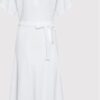 Tommy Hilfiger Sukienka codzienna Flare WW0WW33565 Biały Regular Fit