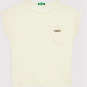 United Colors Of Benetton T-Shirt 3I1XC101N Żółty Relaxed Fit