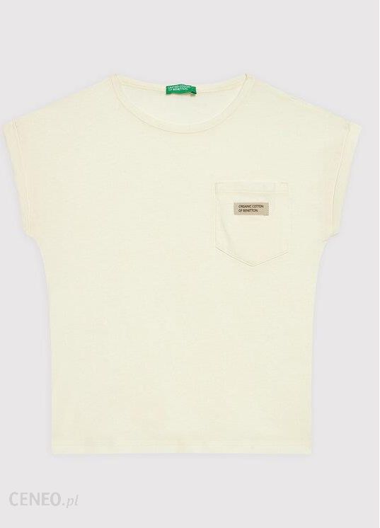 United Colors Of Benetton T-Shirt 3I1XC101N Żółty Relaxed Fit