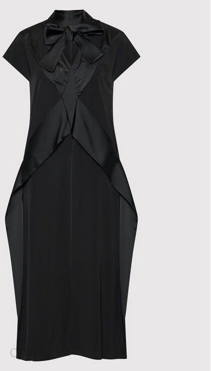 Victoria Victoria Beckham Sukienka koktajlowa Satin Crepe 2320WDR001424A Czarny Regular Fit
