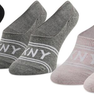 Zestaw 3 par stopek damskich DKNY - Isabella S4_0009T_DKY Grey/Black/Pink